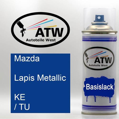 Mazda, Lapis Metallic, KE / TU: 400ml Sprühdose, von ATW Autoteile West.